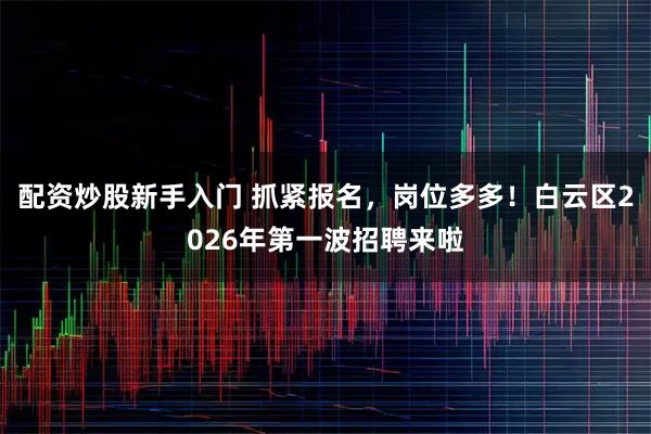 配资炒股新手入门 抓紧报名，岗位多多！白云区2026年第一波招聘来啦
